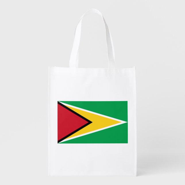 Guyana Flag Grocery Bag (Front)