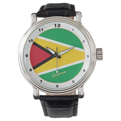 Guyana Flag  Guyana trendy fashion design watch