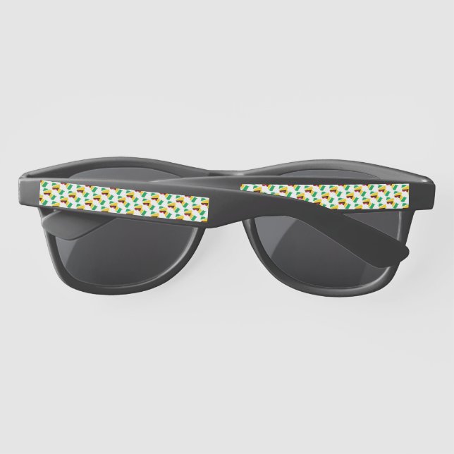 GUYANA FLAG Guyanese Patriotic Sunglasses (Back)