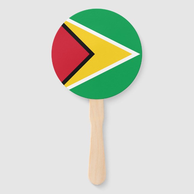 Guyana Flag Hand Fan (Front)