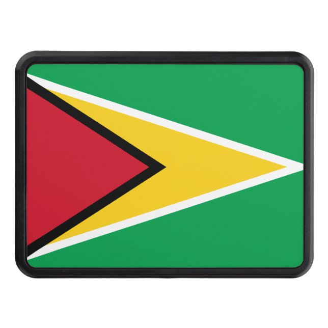 Guyana flag  hitch cover (Front)