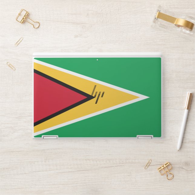 Guyana flag HP laptop skin (Desk)