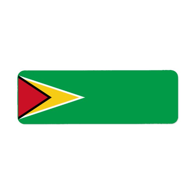 Guyana flag  label (Front)