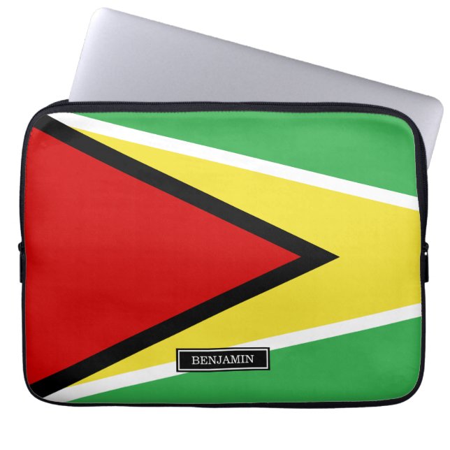 Guyana Flag Laptop Sleeve (Front)