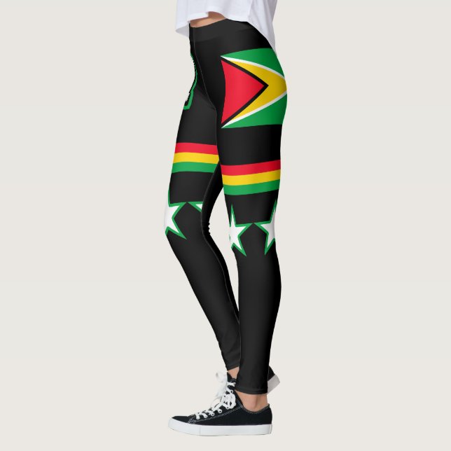 Guyana Flag Leggings (Left)