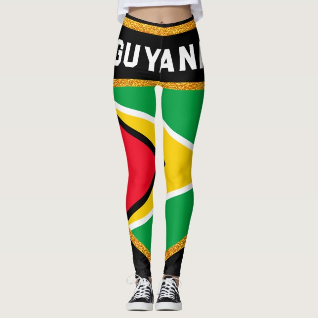 Guyana Flag Leggings (Front)