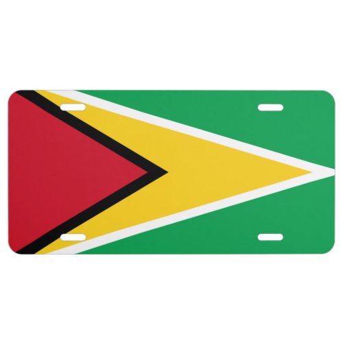 Guyana Flag License Plate