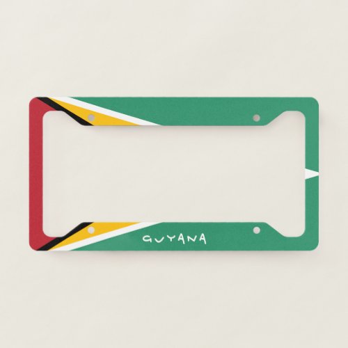 Guyana Flag License Plate Frame