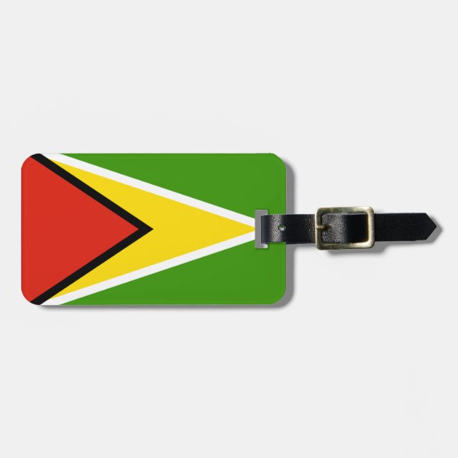 Guyana flag luggage tag (Front Horizontal)