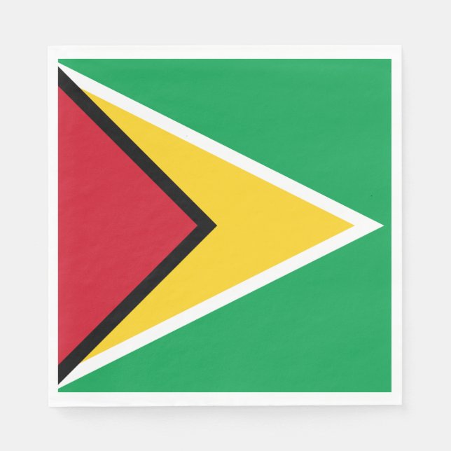 Guyana Flag Napkins (Front)