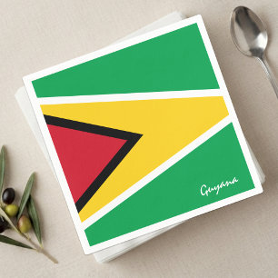 Guyana Flag Napkins, Guyana party / sports Napkins