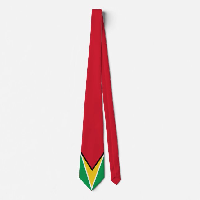 Guyana flag  neck tie (Front)