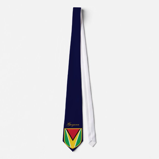 Guyana Flag Personalized Name Tie (Front)