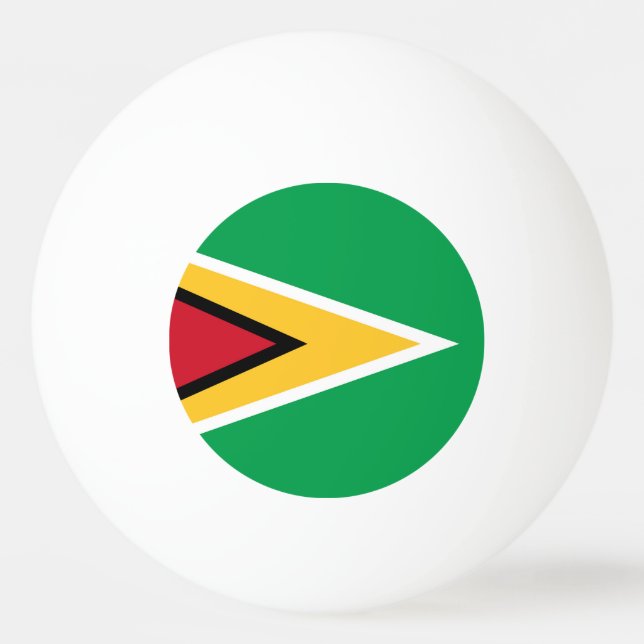 Guyana flag ping pong ball (Front)