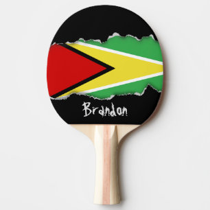 Guyana Flag Ping Pong Paddle