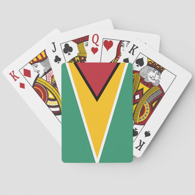Guyana Flag Poker Cards (Back)