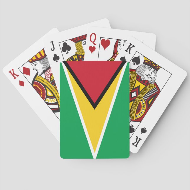 Guyana flag poker cards (Back)