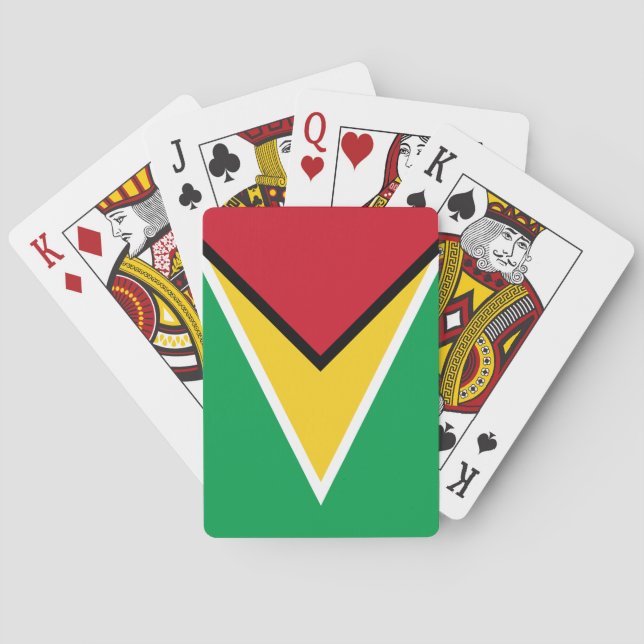 Guyana Flag Poker Cards (Back)