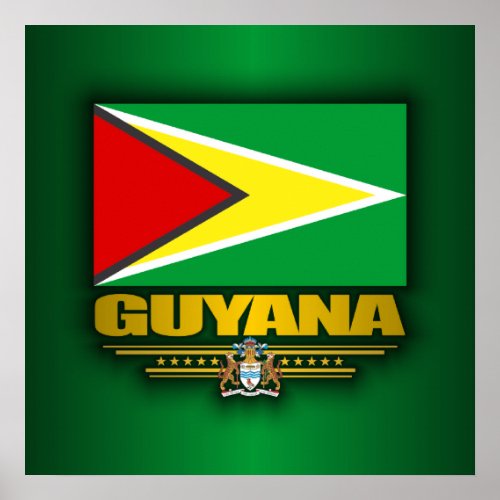 Guyana Flag Poster