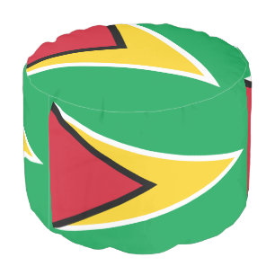 Guyana Flag Pouf