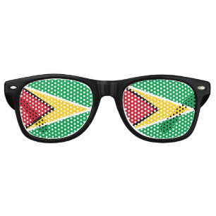 Guyana flag retro sunglasses