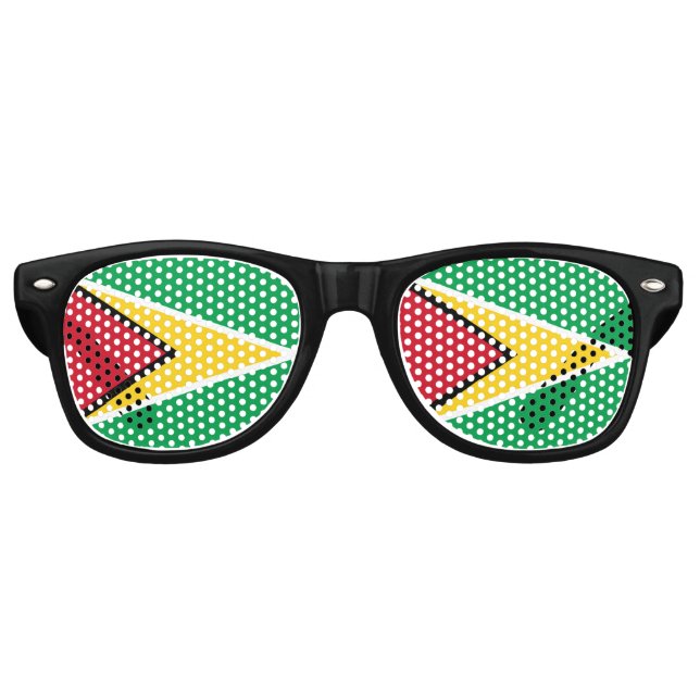 Guyana flag retro sunglasses (Front)