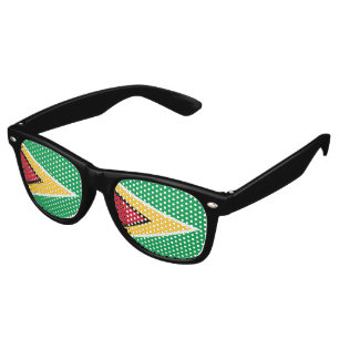 Guyana flag retro sunglasses