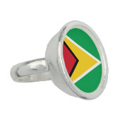 Guyana flag ring (Side)