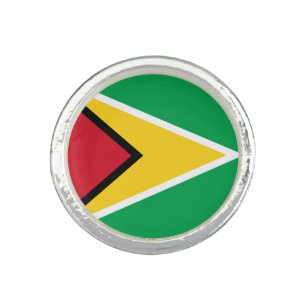 Guyana flag ring