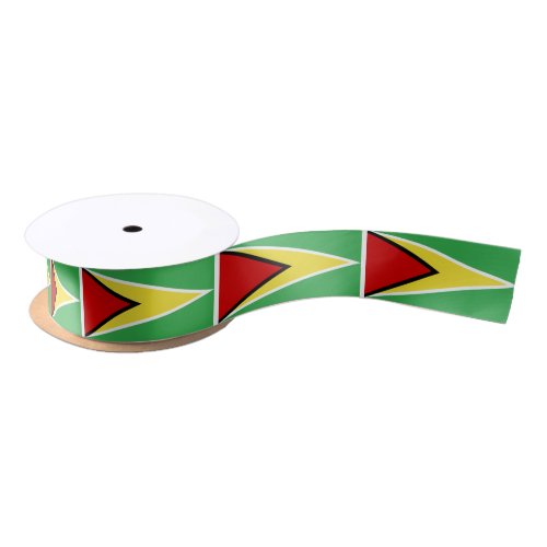 Guyana Flag Satin Ribbon