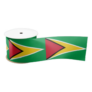 Guyana Flag Satin Ribbon