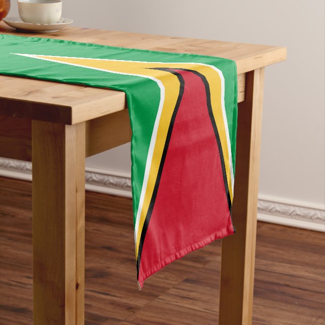 Guyana flag short table runner (In Situ)