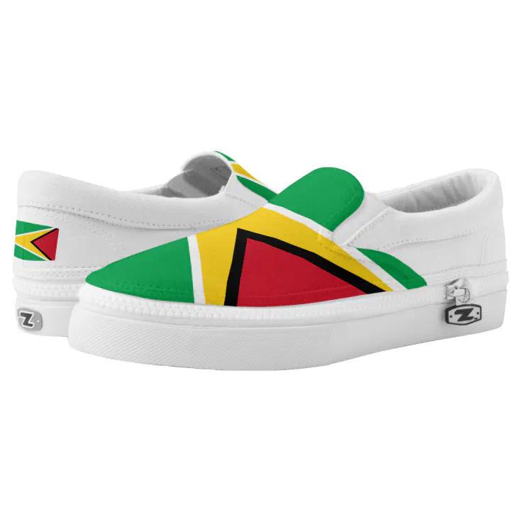 Guyana Flag SlipOn Sneakers Zazzle