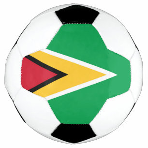 Guyana flag soccer ball