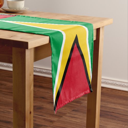 Guyana flag  Sports fan house decor  Guyana Short Table Runner
