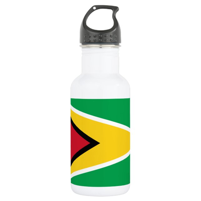 Guyana Flag Stainless Steel Water Bottle (Front)