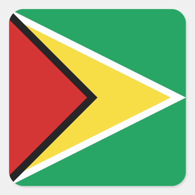 Guyana Flag Sticker (Front)