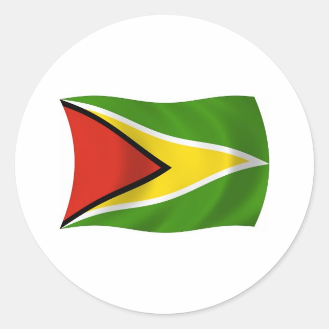 Guyana Flag Sticker (Front)