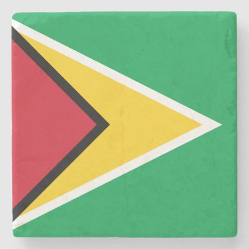 Guyana Flag Stone Coaster