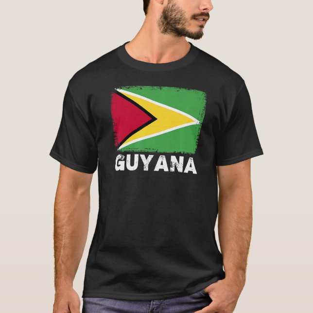 Guyana Flag  Support Guyanese People Women Men T-Shirt (Front)