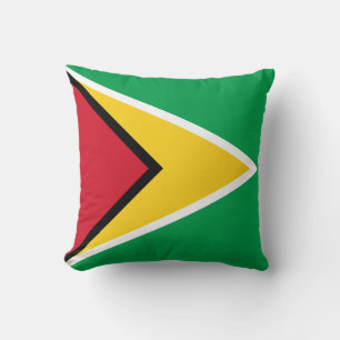 Guyana Flag Throw Pillow