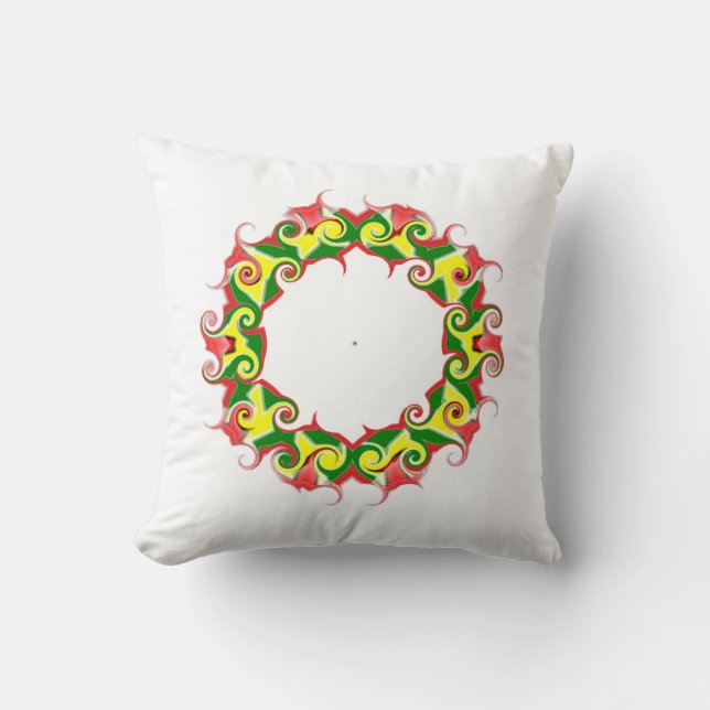 Guyana Flag Toss Pillow (Front)