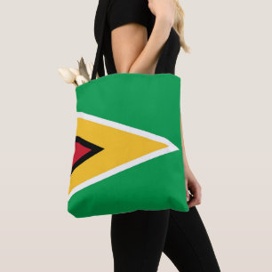 Guyana flag tote bag