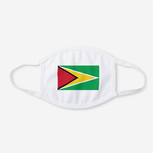 Guyana Flag White Cotton Face Mask