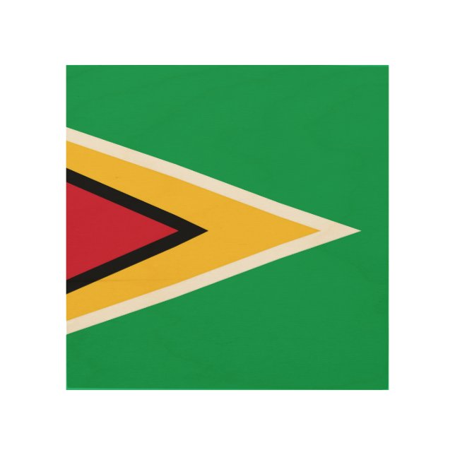 Guyana flag wood wall art (Front)