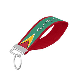 Guyana Flag Wrist Keychain
