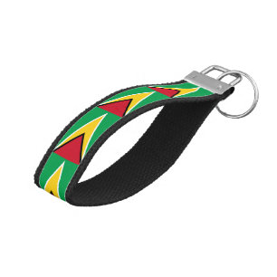 Guyana Flag Wrist Keychain