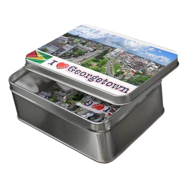 Guyana -  Georgetown - I Love - Jigsaw Puzzle (Lid Open)