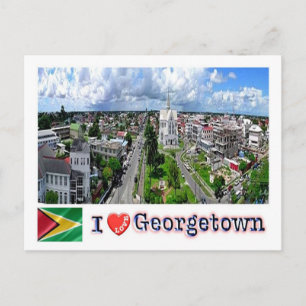 Guyana - Georgetown - I Love - Postcard