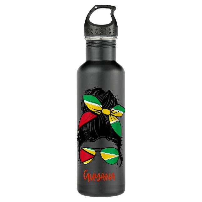 Guyana Girl Guyanese girl  Stainless Steel Water Bottle (Front)